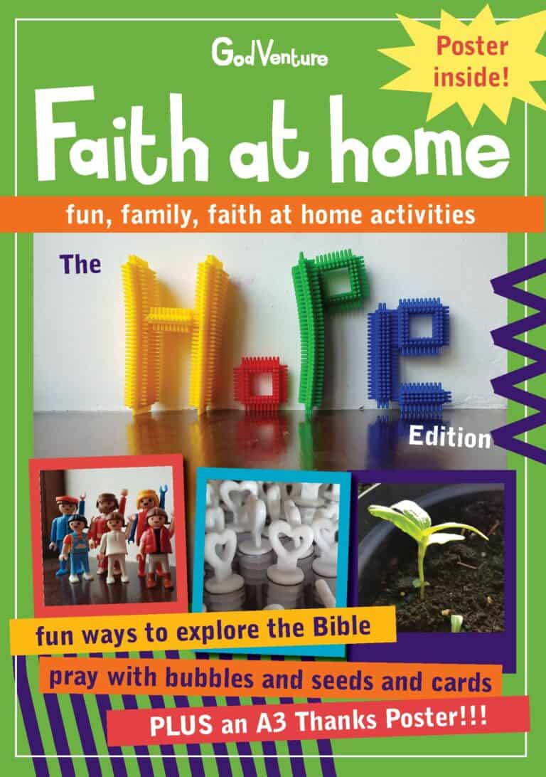 Hope mini-mag activities for families to explore HOPE together