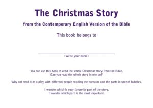 The Christmas story from the Bible page 1