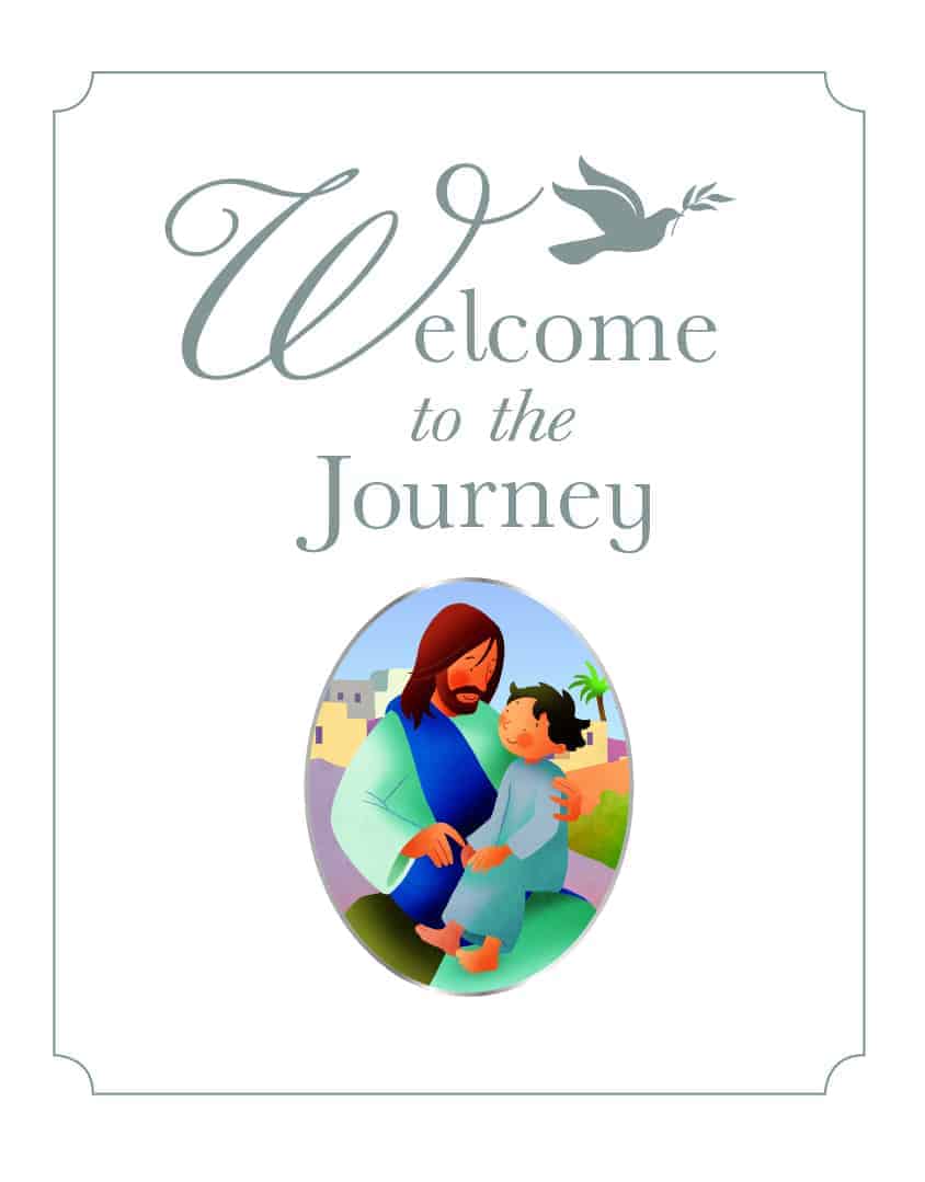 cover of welcome to the journey a brilliant baptism gift for children