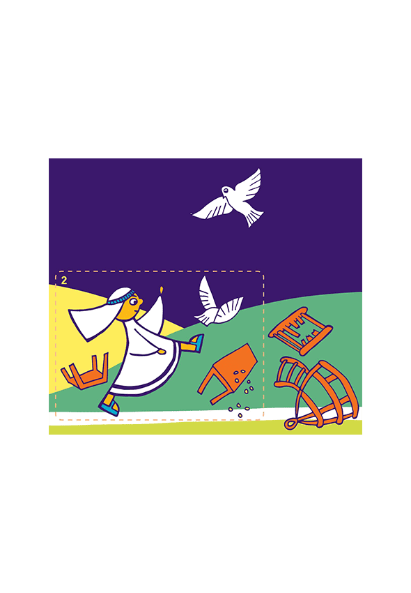 Easter Week Sticker Calendar Sharing Pack of 10 GodVenture