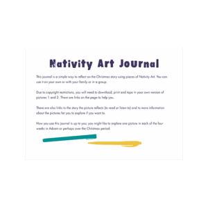 Nativity Art Journal intro